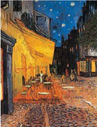 Постеры Ван Гог Ночная терраса кафе репродукция